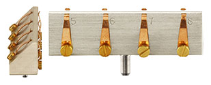 EM-Tec S-Clip Probenhalter mit 4x S-Clip 45° + 4x S-Clip 90° auf 50 x 10 x 14 mm, ZEISS Stiftprobenteller